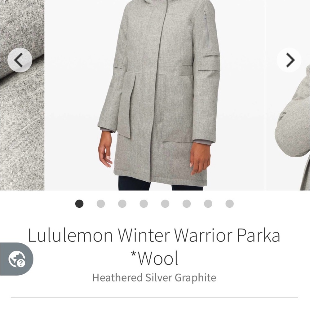lululemon athletica Gray Winter Parka